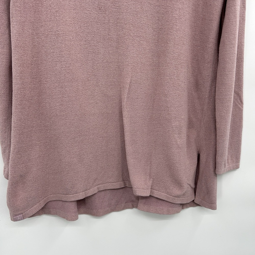 Barefoot Dreams Cozychic Ultralite Cowl Neck Tunic Sweater Size Med Pink‎ Lounge - Picture 4 of 9